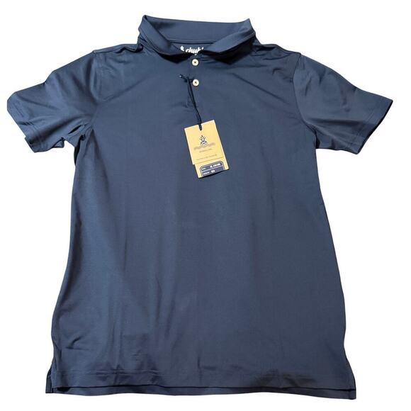 NWT Chubbies Youth Boy The New Lakeside Golf Polo UPF Navy Blue‎ - Picture 2 of 5